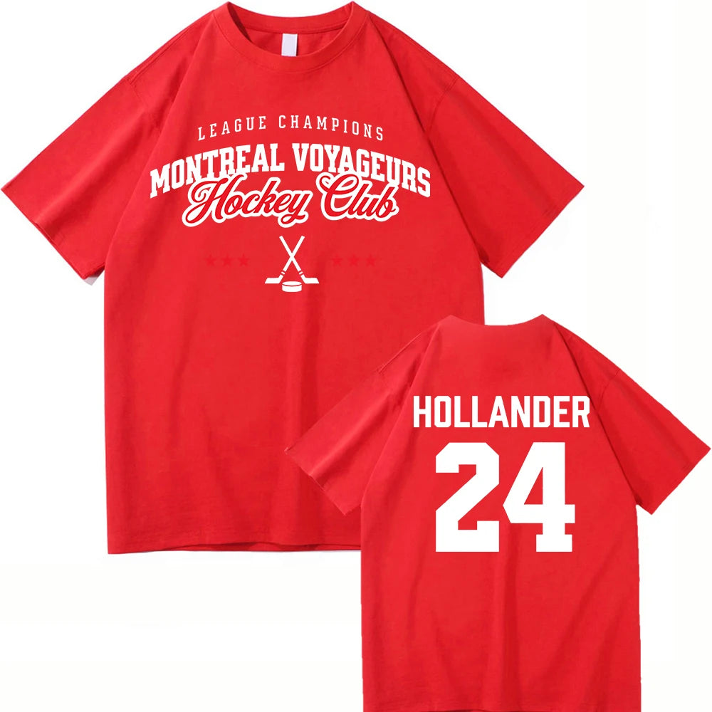 24 Hollander Montreal Voyageurs ClubT Shirt Fashion Men/Women TV Heated Rivalry Ilya Rozanov 81 T-Shirt High Quality Tees Shirts