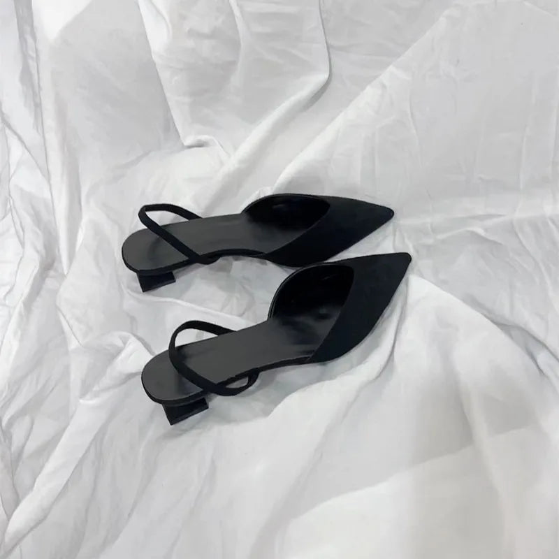 Women's Sandals 2024 Summer Pointed High Heels Women's Fashion Banquet Party High Heels Elegant Women's Shoes with Root