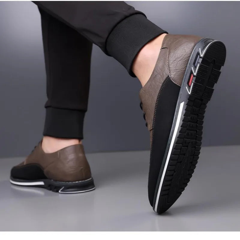 Large Size Men's Lace - Up Casual Shoes Cushioned Sole Ankle Support Fashionable Choice work office shoes big size 50 51 52 53