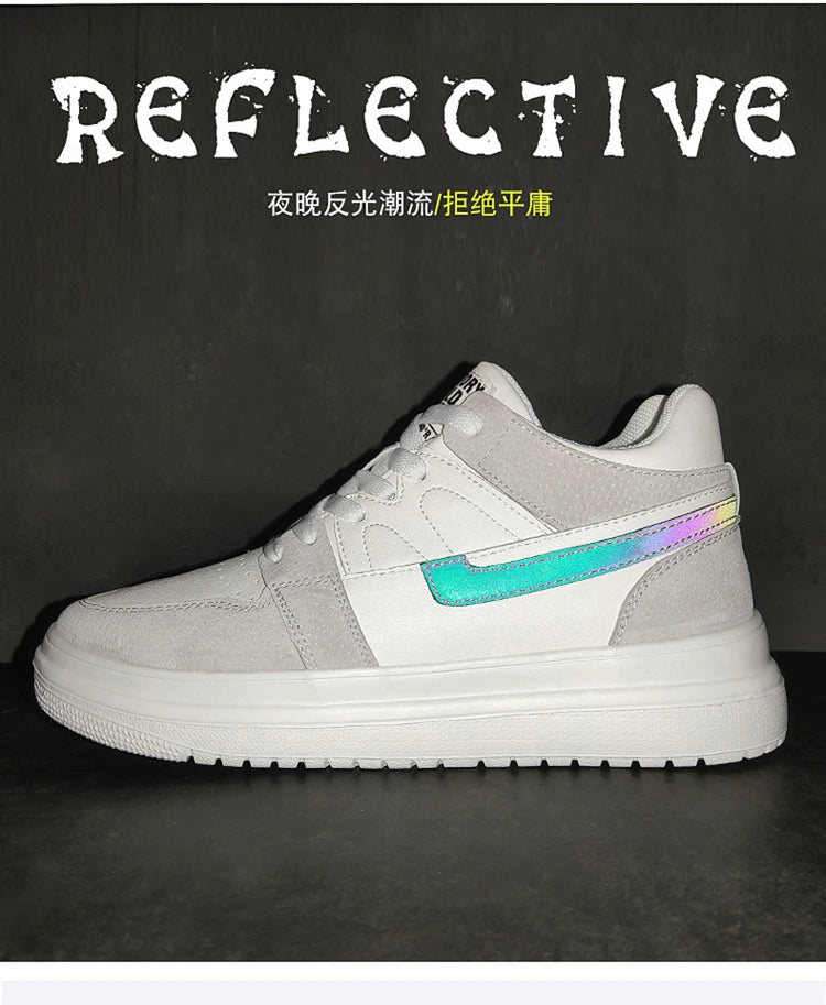 Genuine Leather Height Increasing Elevator Shoes Men Woman Height Increase Shoes 6cm 8cm 10cm Man Sneakers Sport Casual Shoes