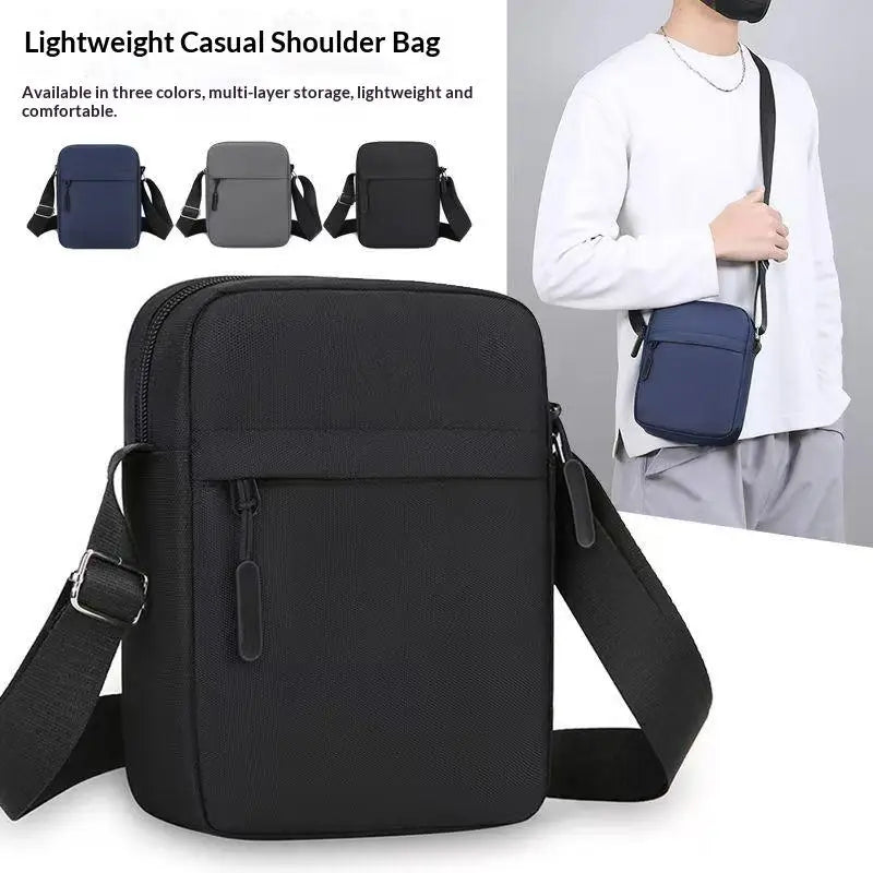 Men's And Women's Single-Shoulder Bags Crossbody Bags Solid-Colored Single-Shoulder Small Bags Lightweight Mobile Phone Bags