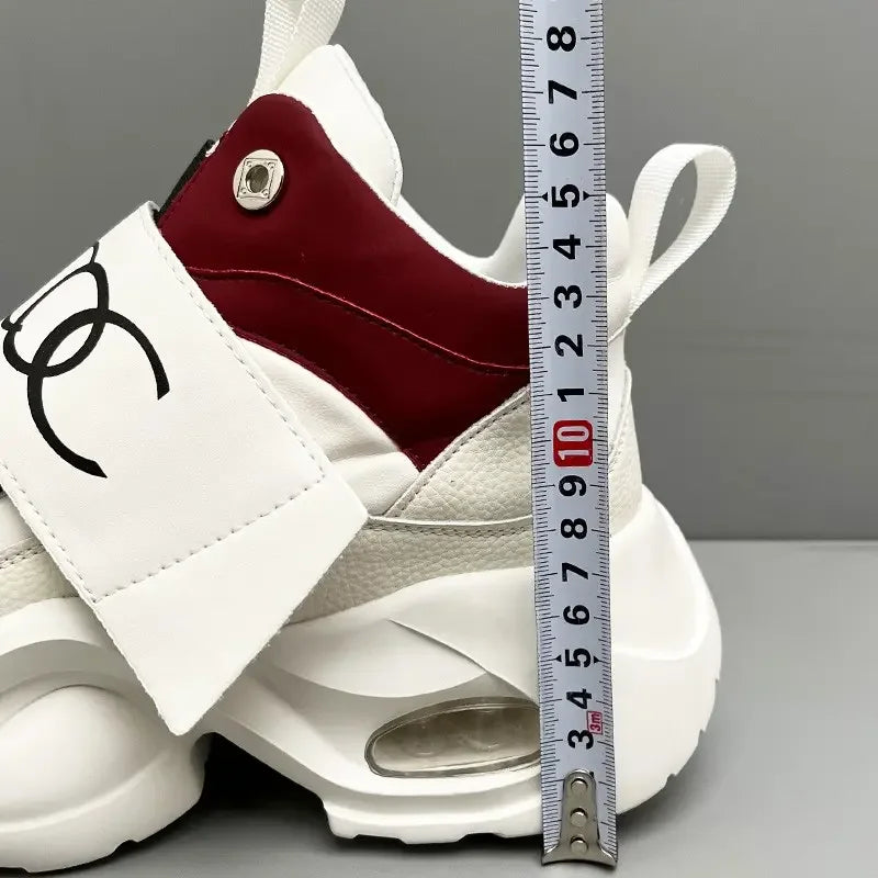 Men's Sport Shoes Comfortable Casual Running Shoes 2026 Spring Autumn Thick Bottom Heightening Korean Style Versatile Dad Shoes