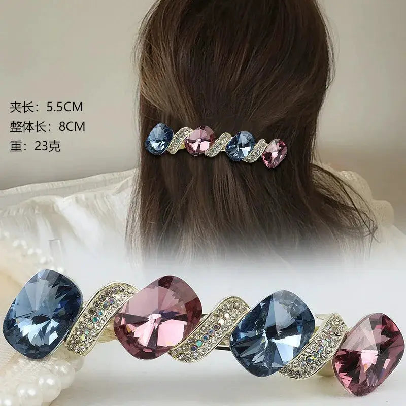 Fashion trendy Large spring hair clips accessories for women clip with a high-end feel and a ponytail hairpin girls hair pin BAZAARHUBO