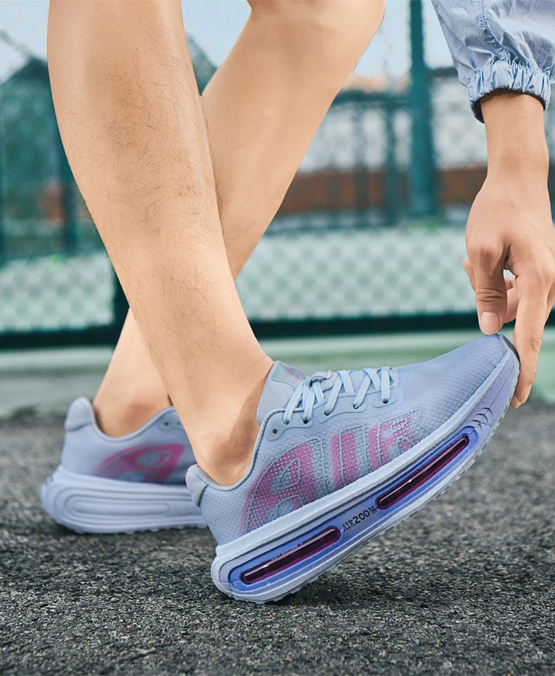 Men Sports Running Shoes Casual Marathon Breathable Lightweight Women's Comfortable Athletic Nonskid Walking Sneakers Outdoors