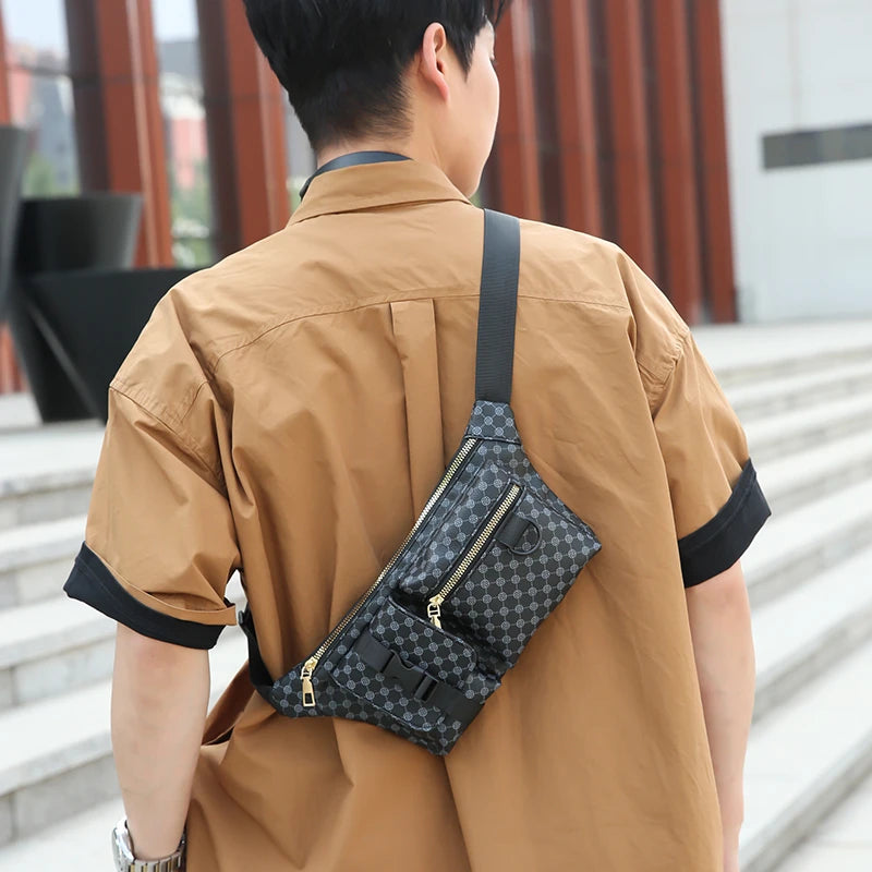 Men's Multi Functional Waist Bag Lightweight Sports Cycling Fanny Pack Small Shoulder Bags for Man Belt Pouch Chest Bags Male