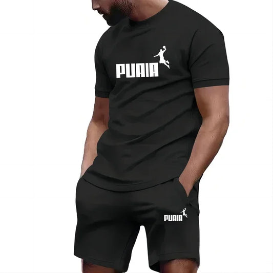 Summer Men's Sets Fashion Tracksuit Men Short Sleeve T Shirts+Sport Shorts Suit Men Casual Men Clothing Mens Joggers Sets