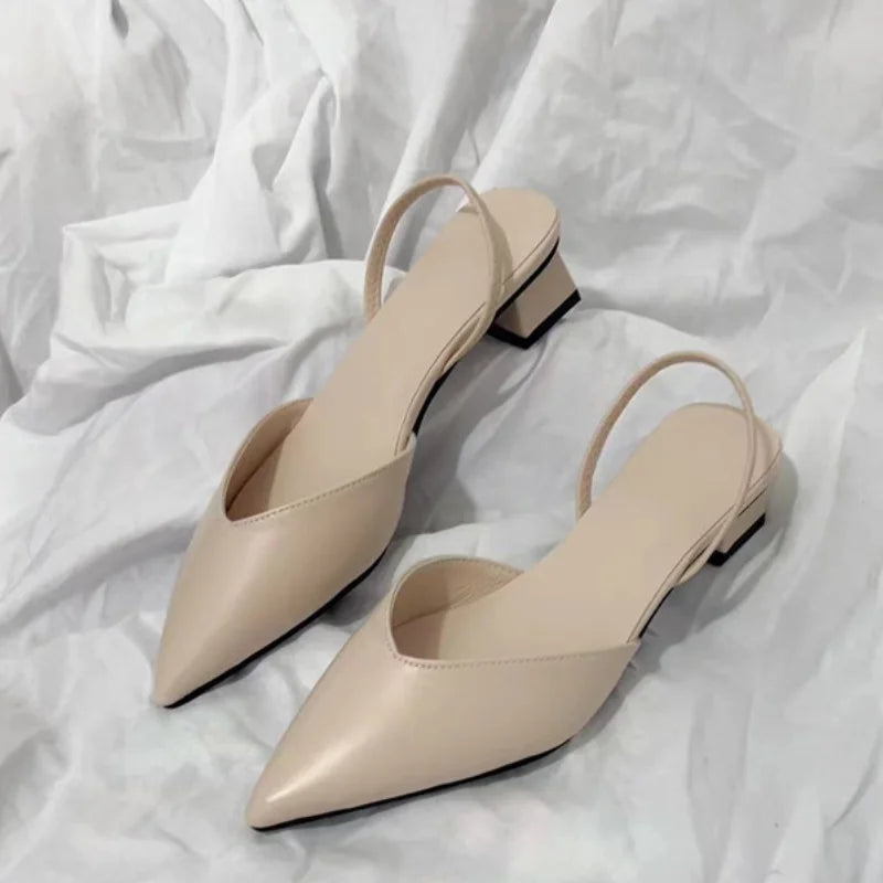 Women's Sandals 2024 Summer Pointed High Heels Women's Fashion Banquet Party High Heels Elegant Women's Shoes with Root