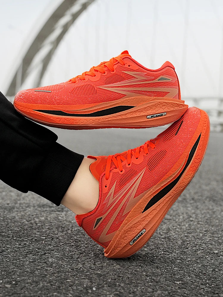 Men Running Shoes New Carbon Board Marathon Sports Shoes Breathable Lightweight Trend Women's  Athletic Sneakers