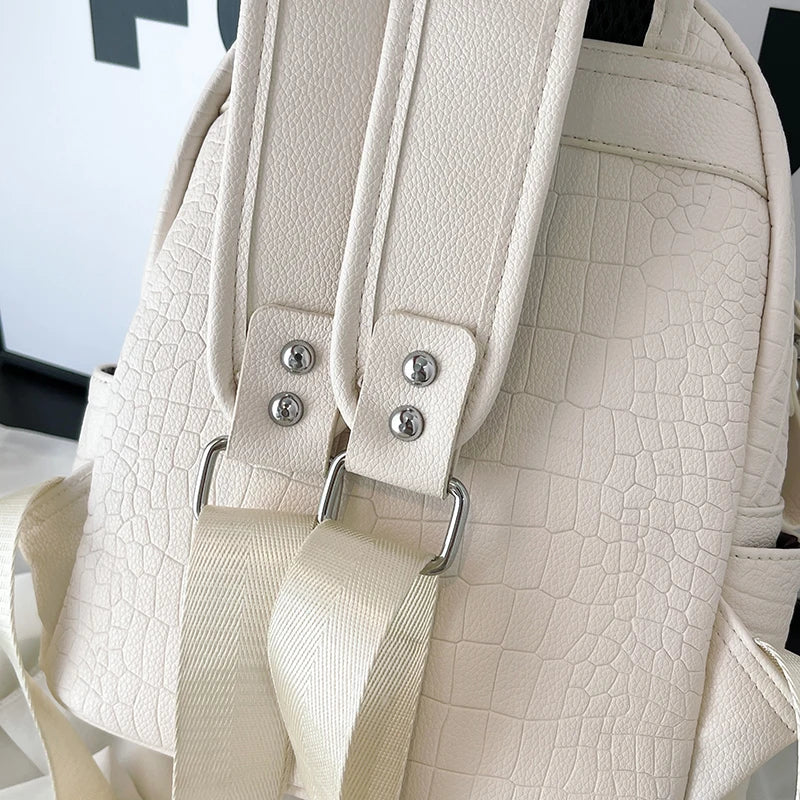 Women's Backpack Ladies Big Bagpack for Teenager Girl PU Leather Large Capacity Shoulder Bags for Women 2024 Mochilas Feminina