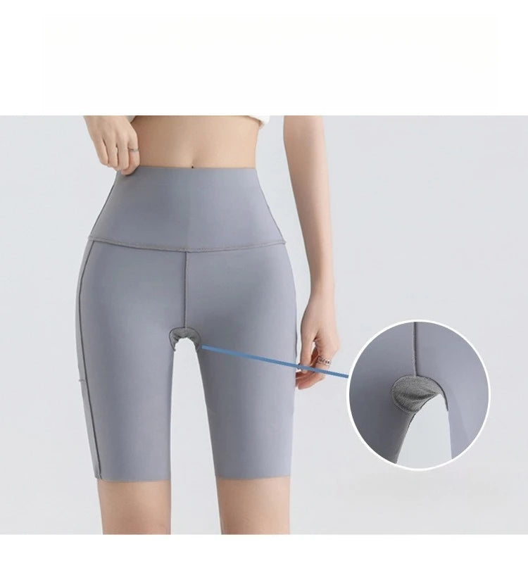 Fake Two Short Skirt Pants with Summer Pockets Crotch Half Skirt for Women High Waisted Oversized Quick Drying Sports Yoga Pants