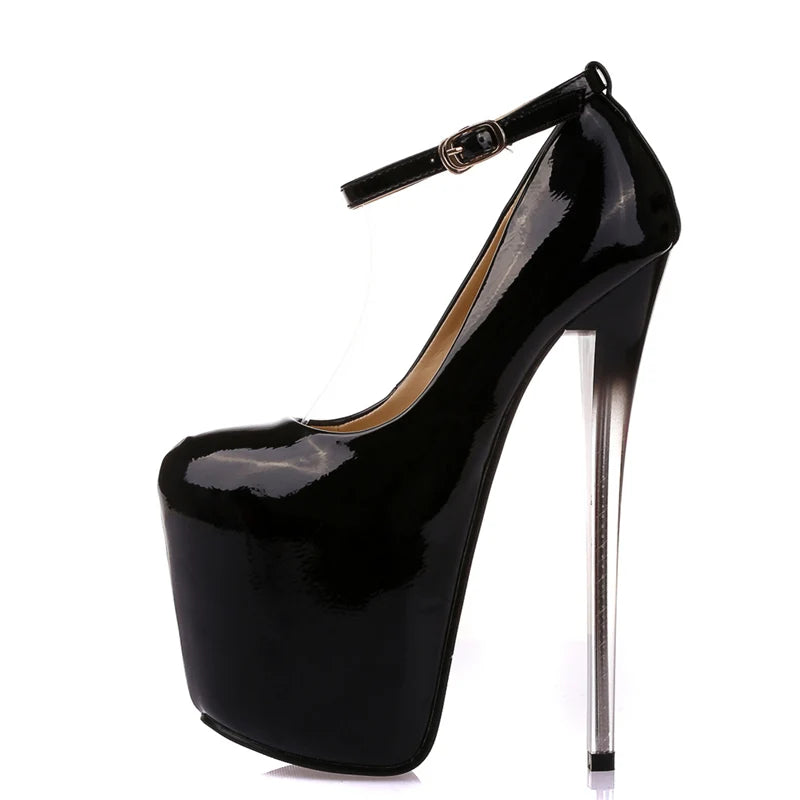 19cm Extreme High Heels Pumps Women Shoes Platform Black Nude Heels Sexy Party Stripper Dance Party Nightclub Shoe Large Size 50