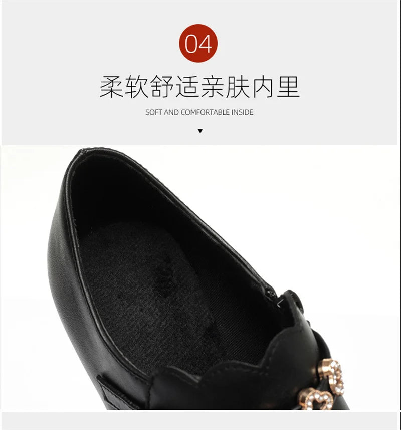 Temperament Fashionable And Versatile Deep Mouth Spring And Autumn Comfortable High Heels Soft Sole Soft Side Single Shoes