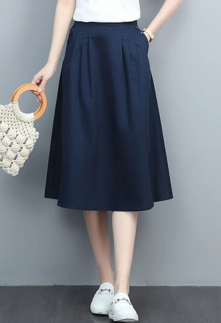 Female Skirts Korean Style A Line Women's Skirt Stylish Harajuku Premium Fashion Chic and Elegant Streetwear Modest Aesthetic V