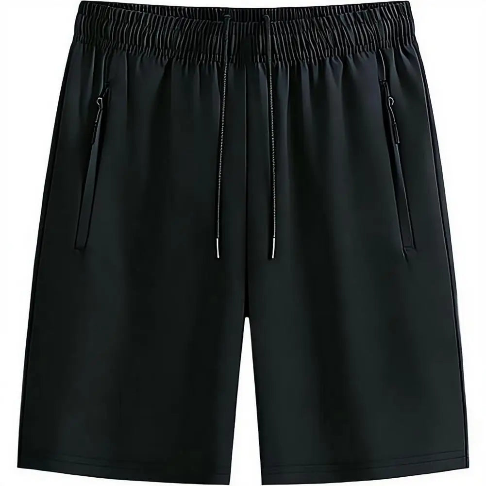 Summer Men's Shorts Cool Sportswear Running Sport Shorts Casual Bottoms Gym Fitness Training Jogging Short Pants Men Black Gray