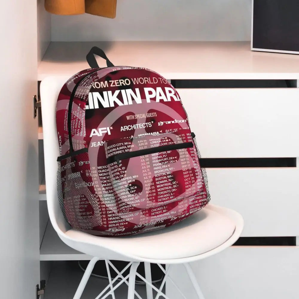 L-Linkin-S P-Park-S Band Student Backpack School Bag Hiking Travel Daypack for Boys Girls Fashion Bookbag Shoulder Bags
