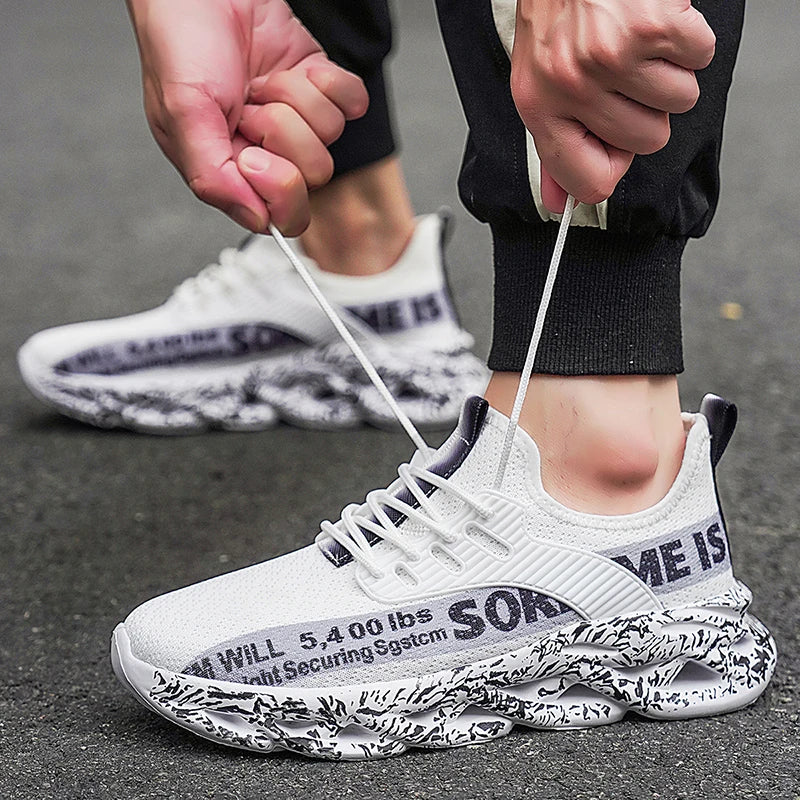 Men’s Sneakers Comfortable Breathable Platform Shoes Man Running Shoes Breathable Comfortable Fashion Walking Sneakers
