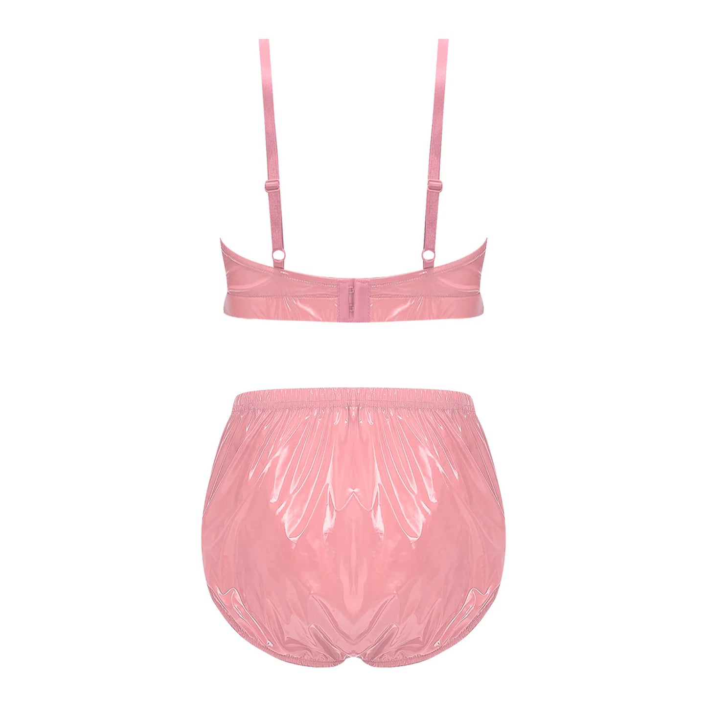 Women Waterproof Bikini Set Swimsuit Bathing Suit No-pad Bra Top with Swim Shorts for Beach Pool Sunbathing Nightwear Clubwear