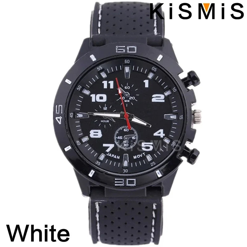 Fashion Men Quartz Watch Business Style Leather Strap Wristwatch 4 Colors Available Stylish Timepiece