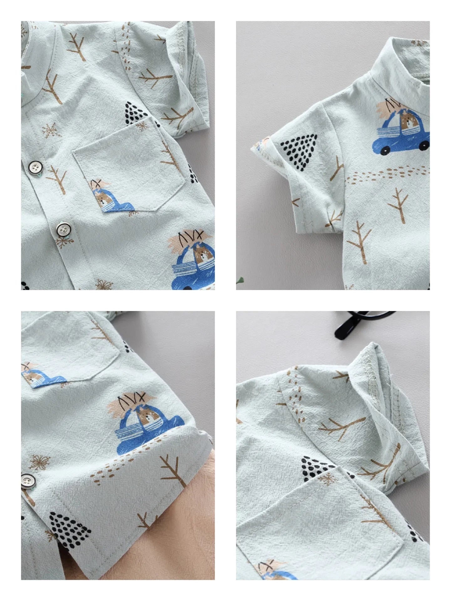 2024 Summer Casual Clothes Fashion Baby Boy's Suit Set Top Shorts 2PCS Baby Clothing Set For Boys Infant Suits Kids Clothes
