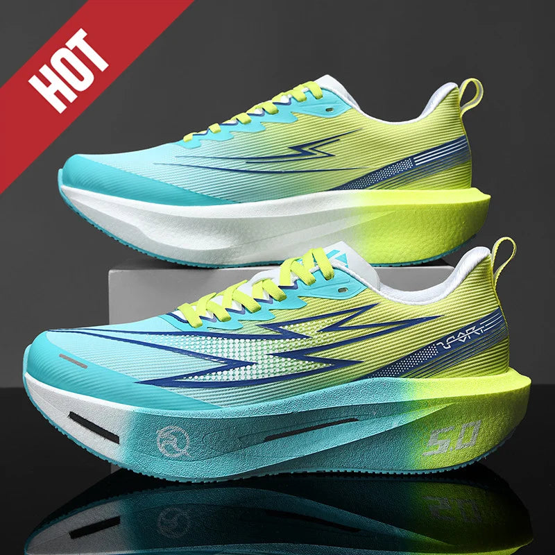 Running Shoes Carbon Board Speciality Marathon Men Sports Breathable Lightweight Women's Comfortable Athletic Nonskid Sneakers