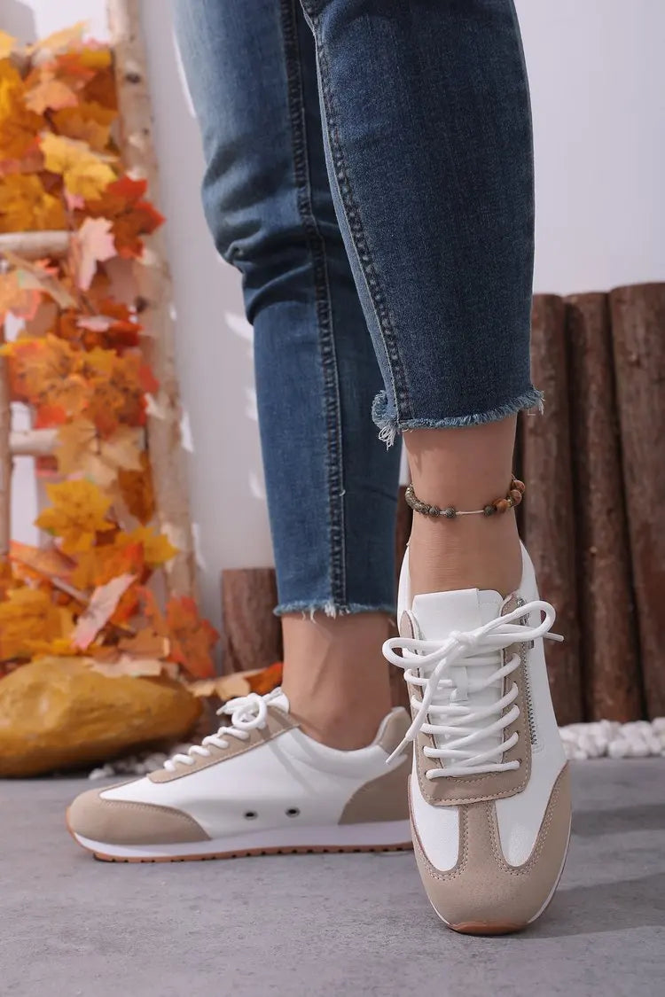 Roman Trendy Spring/Autumn Running Shoes Student Campus Flat Vulcanized Shoes Fashion Sneakers Casual Comfortable Round Head