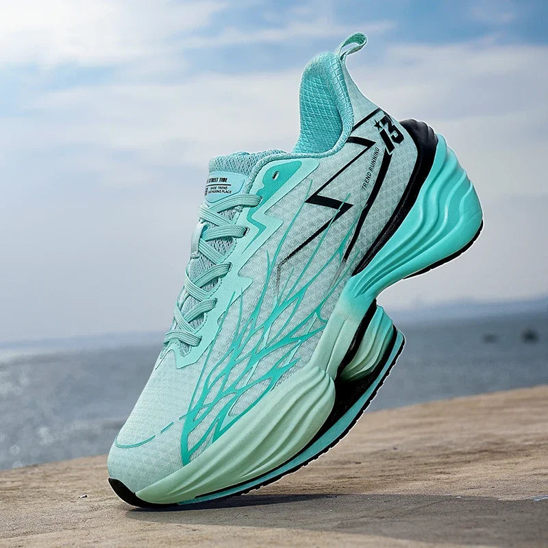 Men's Running Shoes Couple Trainer Race Sneakers Mesh Outdoor Breathable Jogging Cushioning Non-Slip Luxury shoes Off-road Shoes