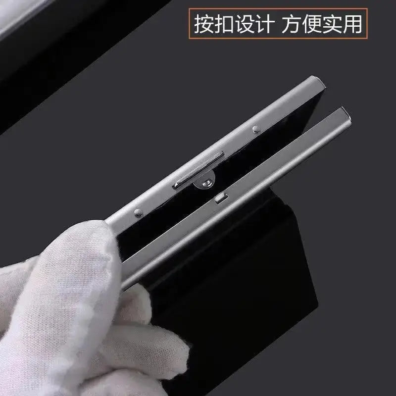 10 Slots Stainless Credit Card Holder Men Slim Anti RFID Travel ID Cardholder Debit Box Women Wallet Metal Case Porte Carte