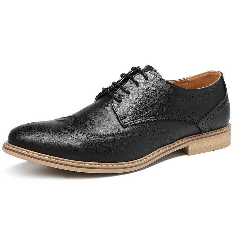Mens Dress Shoes Breathable Business Formal Oxford Shoes for Wedding Stylist Leather Shoes