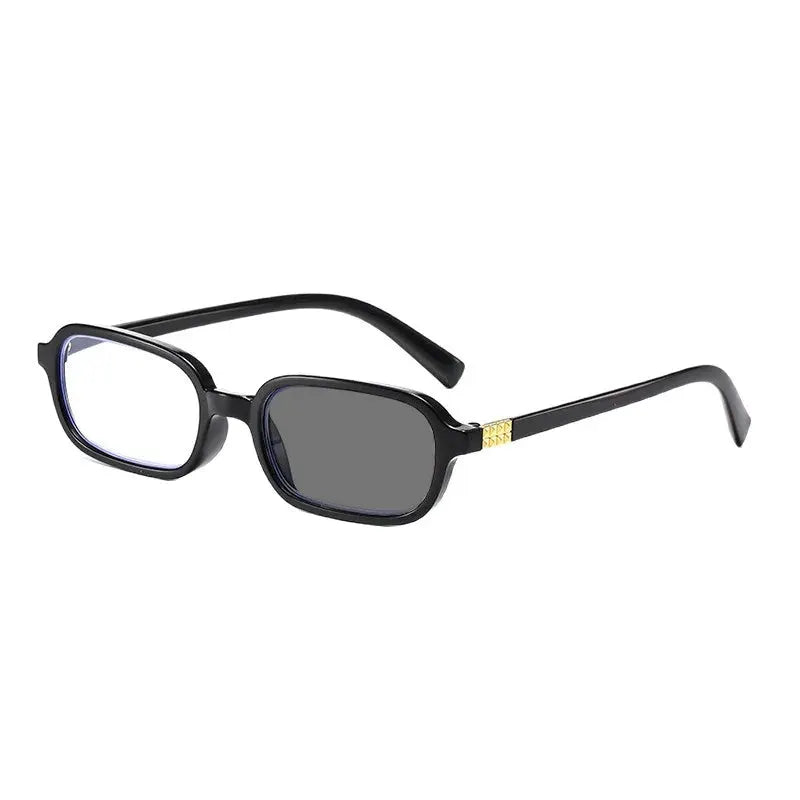 Women's INS Style Photochromic Reading Glasses Retro Square Small Frame Brand Designer Popular Eyeglasses Diopter 0 To +4.0 BAZAARHUBO