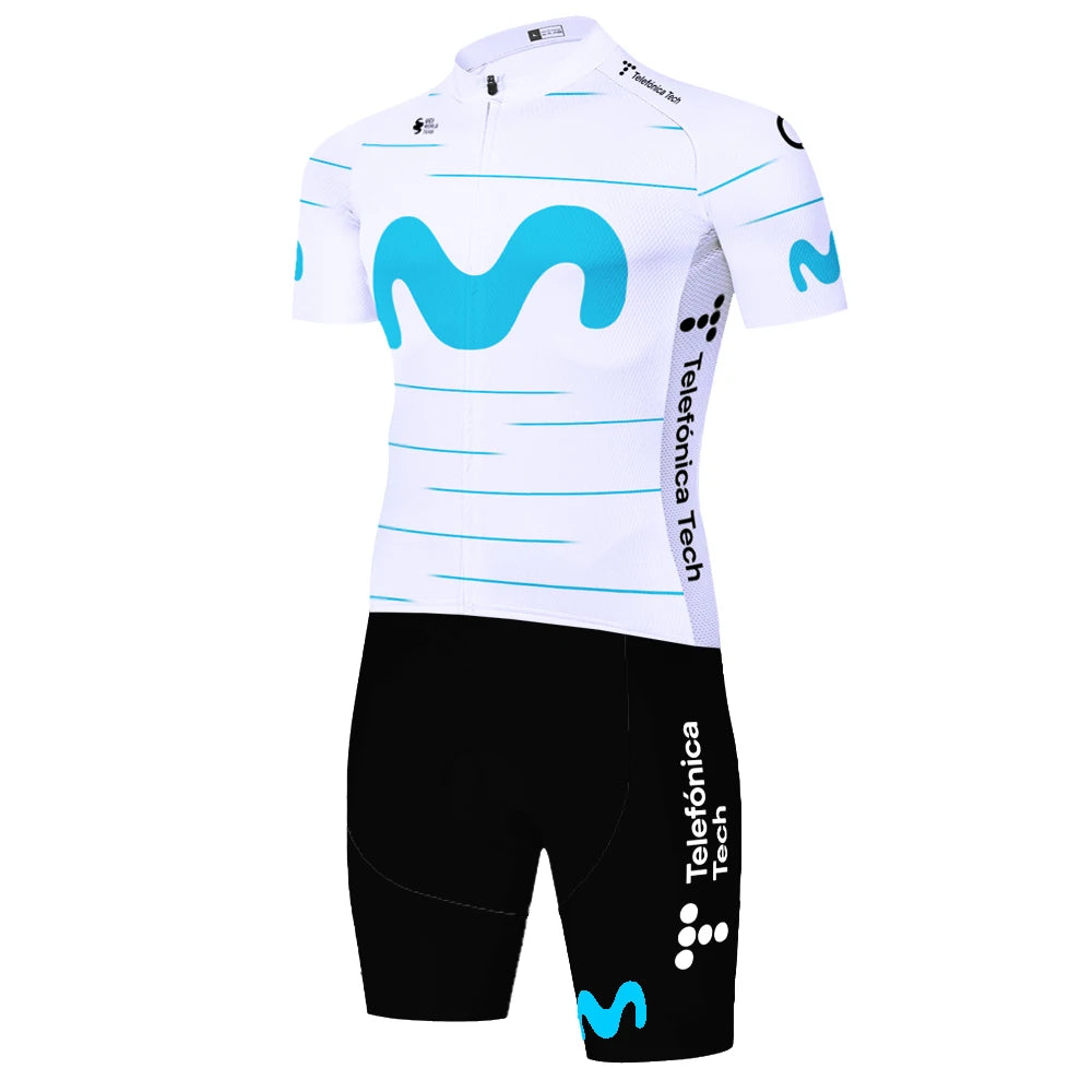 Movistar triathlon suit men Maillot Jumpsuit Road Racing Skinsuit Bike Jersey Sports Wear shorts cycling maillot cyclisme homme