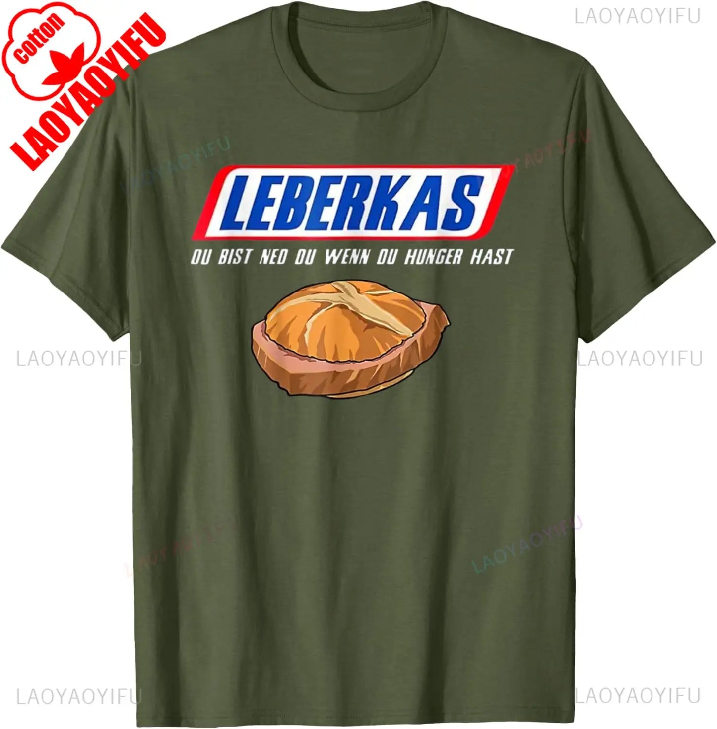 ‌Leberkas Du Bist Ned Du Wenn Du Hunger Hast Funny T Shirt Men Women Cotton Round Neck Breathable Casual Vintage New Arrival