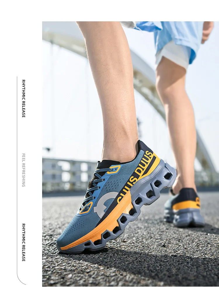 Men's Cushioning Running Sneakers | Lightweight Non-Slip Athletic Shoes