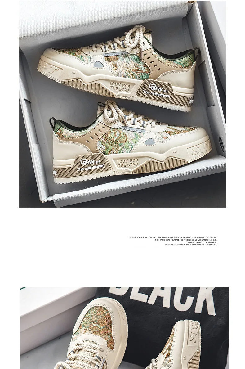 Men's Sneakers Spring Autumn 2024 Outdoor Sport Shoes For Men Fashion Vulcanized Shoe Tenis Para Hombre Men's Flats Shoes Luxury