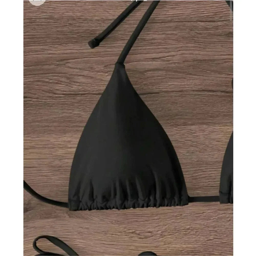 Sexy Rose Flower Bikini Beachwear  Swimwear Thong Bikini Women Swimsuits Swimming Bathing  Brazilian Bikinis Set Mujer Biquini