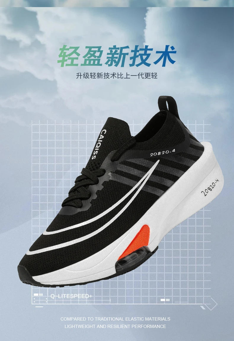 Running Shoes Carbon Board Speciality Marathon Men Sports Breathable Lightweight Women's Comfortable Athletic Nonskid Sneakers