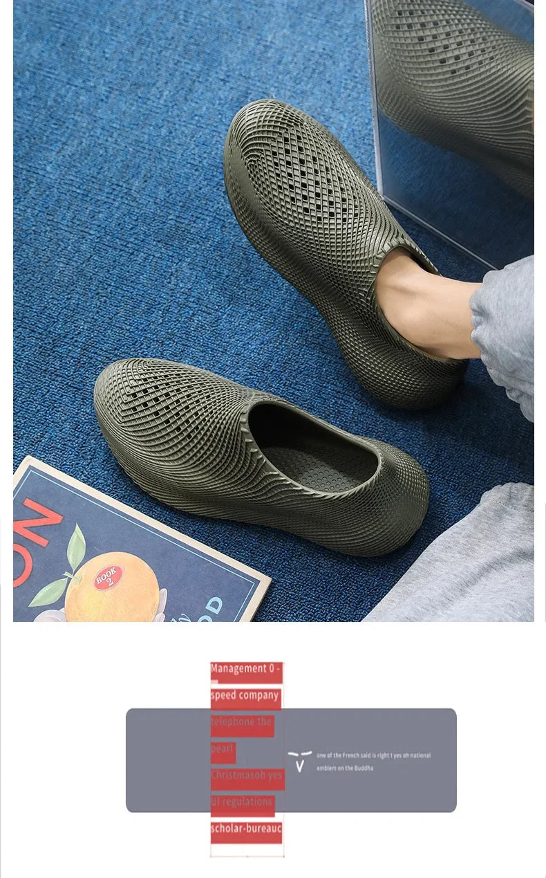 Designer Lightweight Luxury Summer New 3D Hole Hole Shoes Full Wrap Couple Casual Sandals Outdoor Beach Shoes for Men