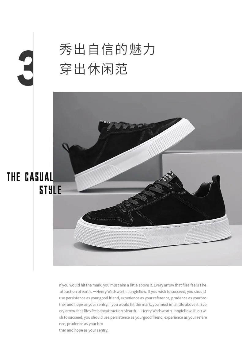 Board Shoes for Men Trendy Flat Shoes Lightweight Comfortable Sports Men Shoes Soft Outdoor Walking Shoe Zapatos Para Hombres