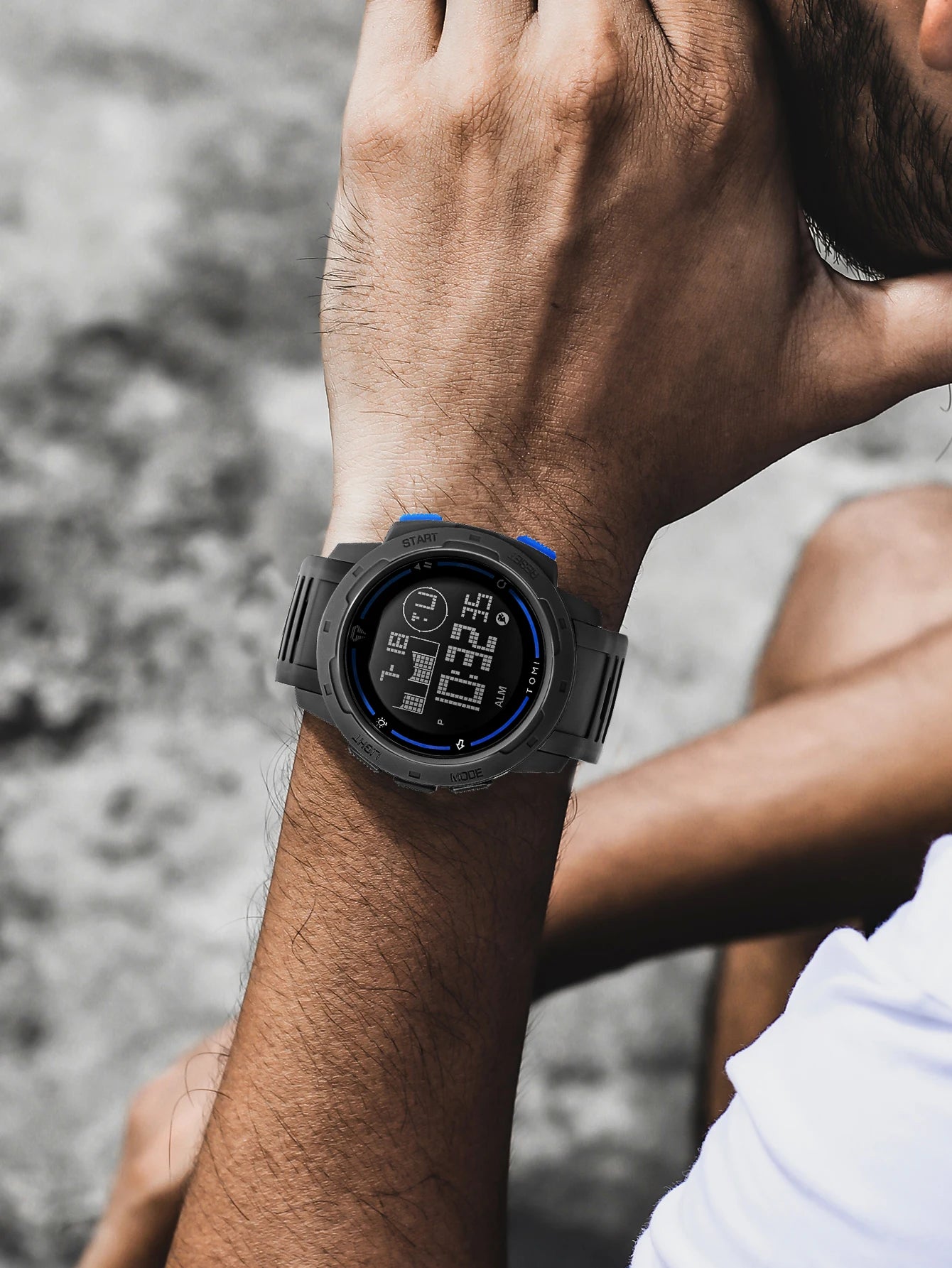 TOMI Sports Watch Digital Watch Multi functional Waterproof Stop Watch Student Sports Electronic Watch Children's Gift