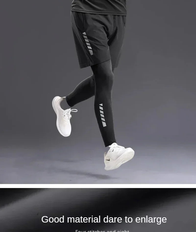 Training Jogging Tracksuits Running Outdoor Compression Suits Set 3PC Workout Tights Men Sports Suit Gym Sportswear Clothes