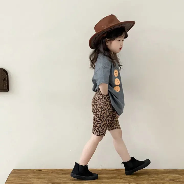 Kids Shorts Leopard Print Leggings Yoga Stretch Pants Kids Clothes for Girls Boys  Shorts for Girls
