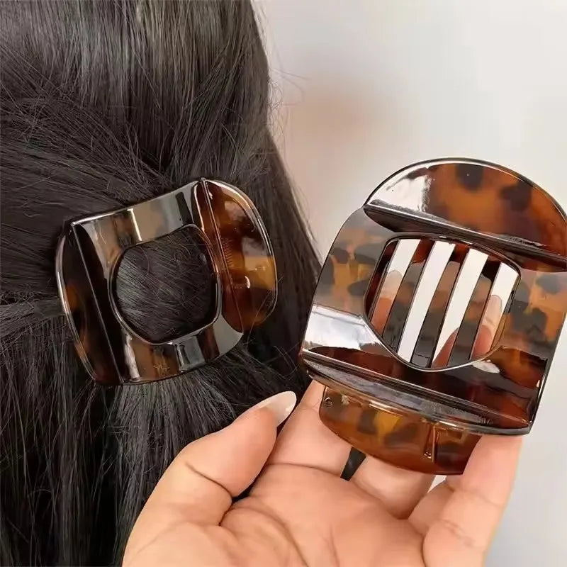 Leopard Large Hair Claw Clamp Duckbill Hair Clip for Women Girls Hairpins Ponytail Styling Tools Hair Accessories Headwear BAZAARHUBO
