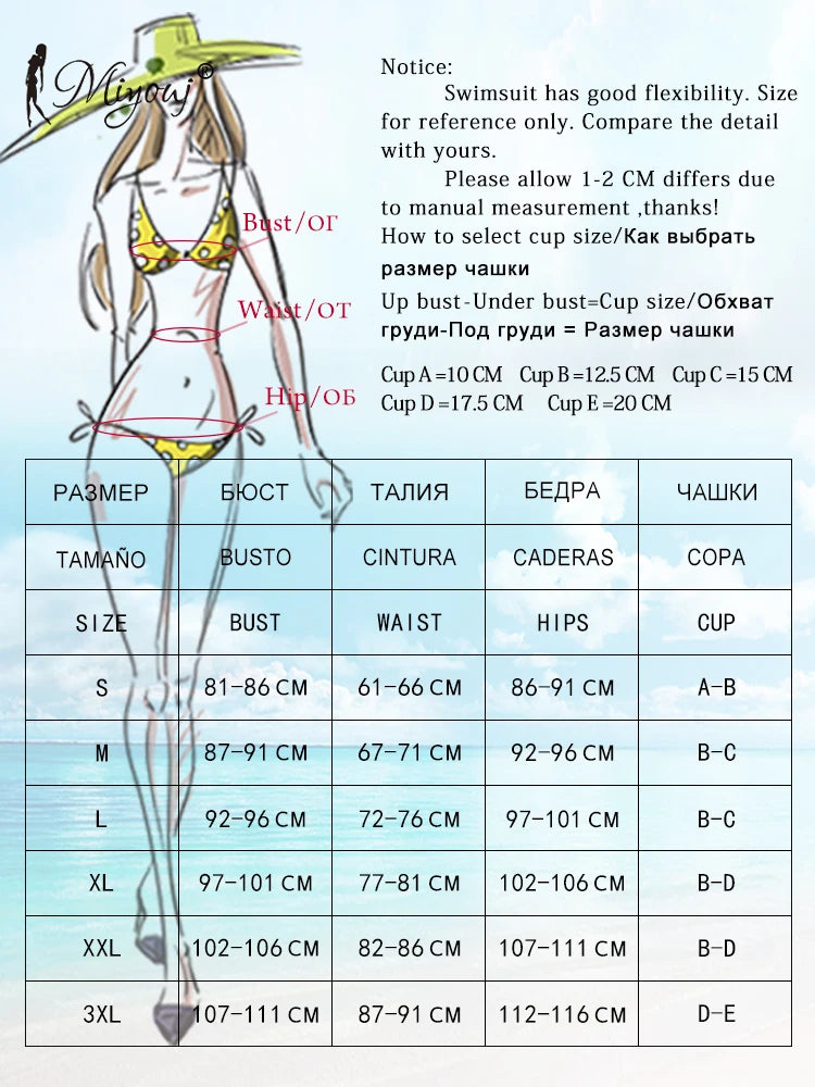 Miyouj Push Up Bathsuit Solid Bikinis 2026 Two Piece Suit Sexy Triangle Bikini  Swimsuits Low Waist Swimwear High Cut Bathwear