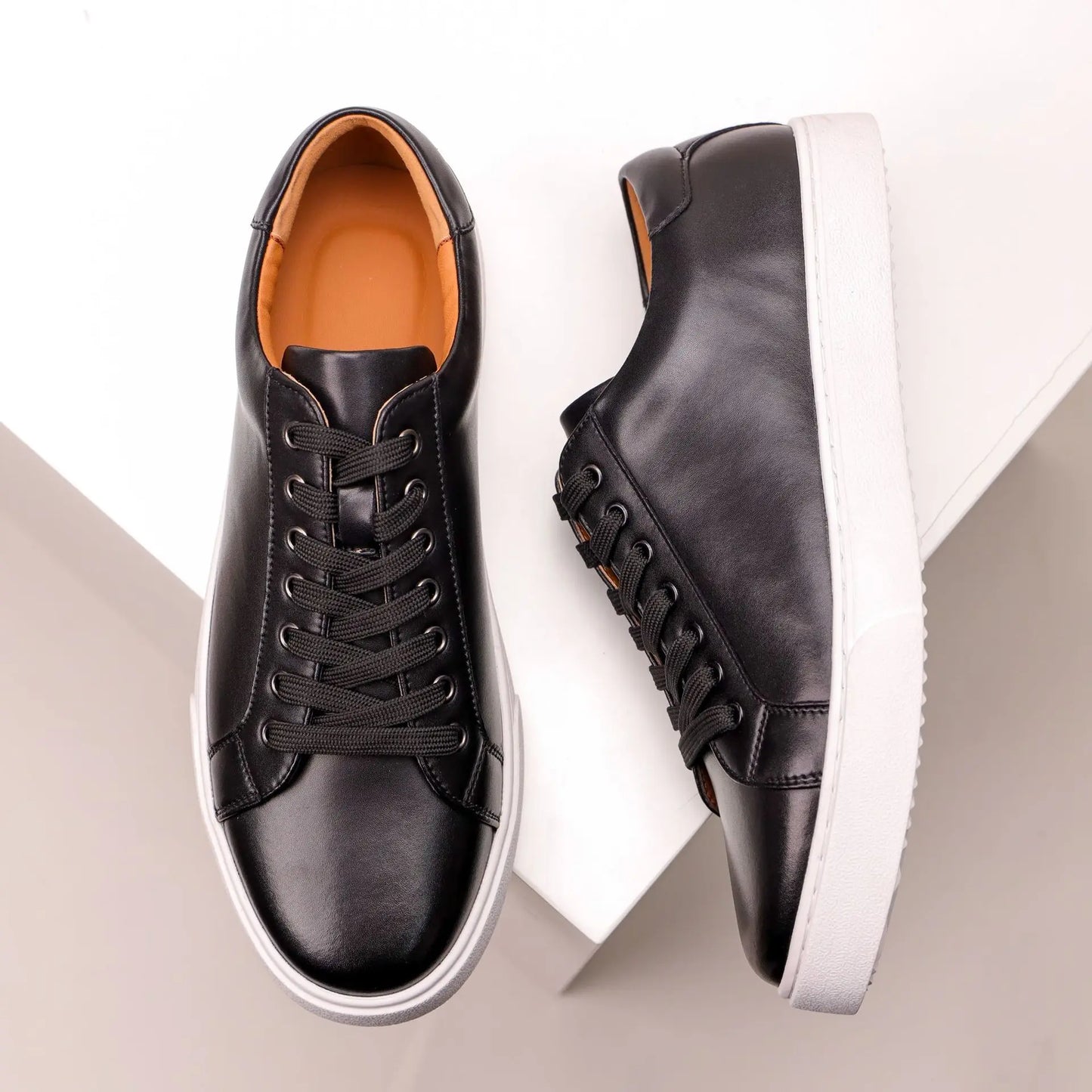 Mens Sneakers Genuine Leather Casual Outdoor Shoes Non-Slip Breathable Luxury Brand Footwear Top Quality Handmade White Shoe Men