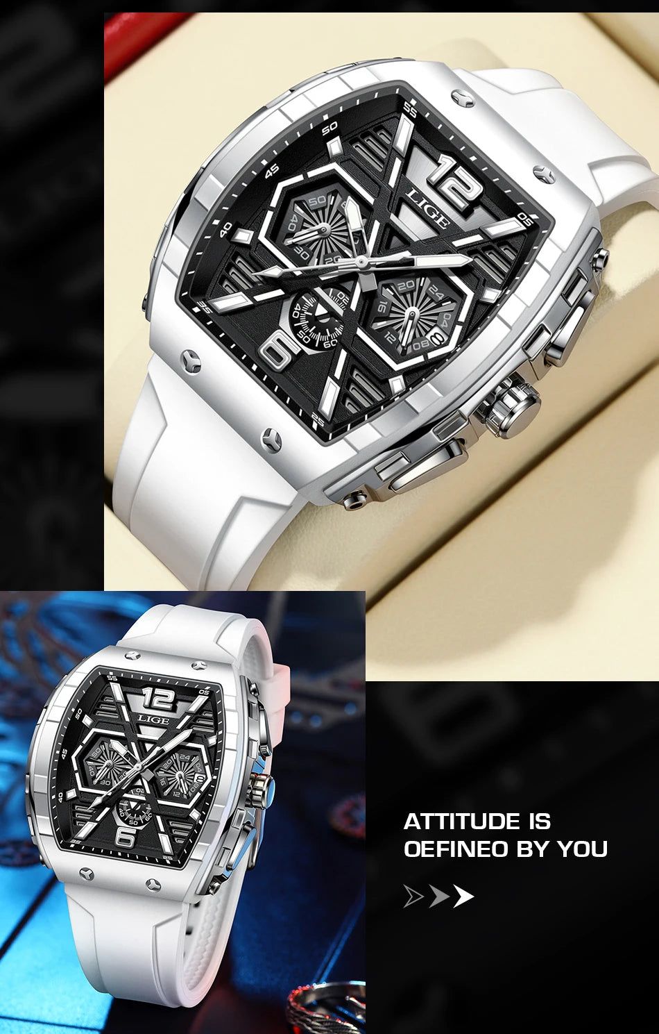 LIGE Top Brand Classic Men's Watches Roman Scale Dial Luxury Wrist Watch for Man Original Quartz Waterproof Luminous Male reloj