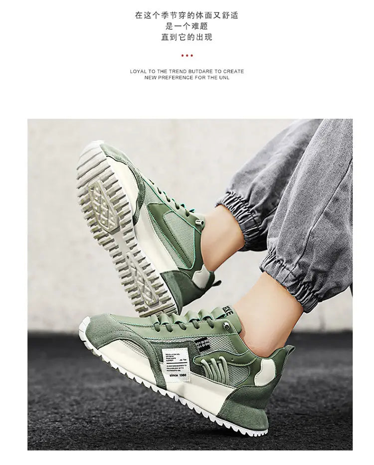 Fashion brand tenis men casual faux leather sneakers male wedged shoes new spring summer breathable trainers man gym run shoes