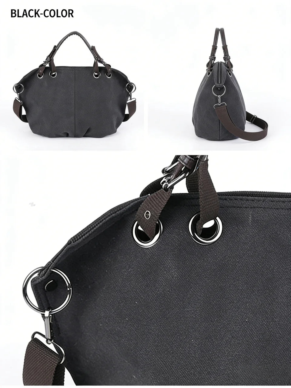 Women Canvas Messenger Bags Handbags Female Tote Bolsas Femininas Ladies Shoulder Crossbody Bags Women's Top-Handle Bags