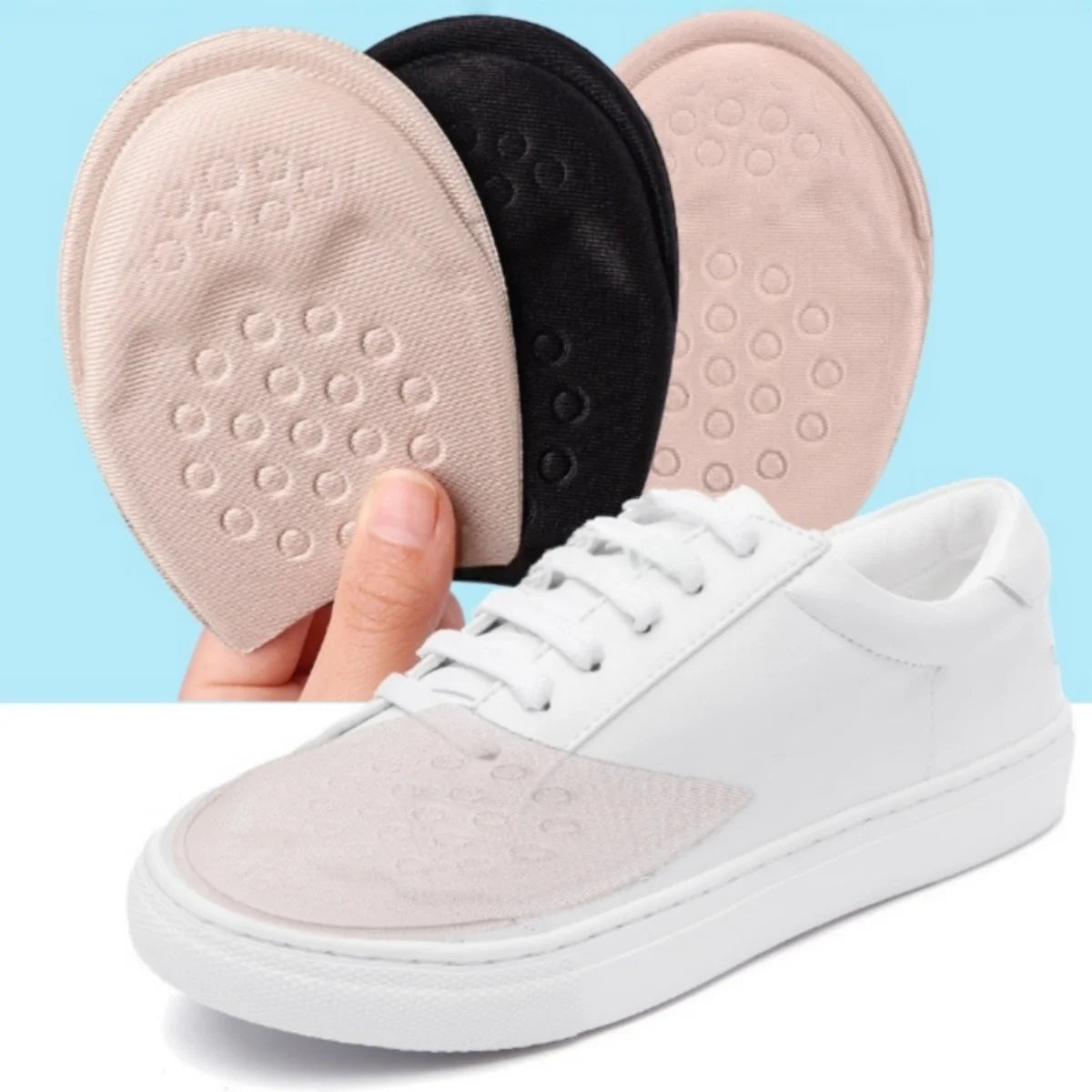 Half Insoles for Shoes Inserts Forefoot Insert Non-slip Sole Cushion Reduce Shoe Size Filler High Heels Pain Relief Shoe Pads