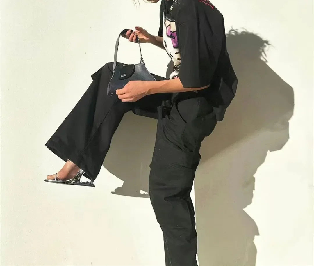 Spring Fashion Show, Teeth Shaped Heels, High Heels with Exposed Toes, Sloping Heels, Round Toe Fashion Women's Shoes