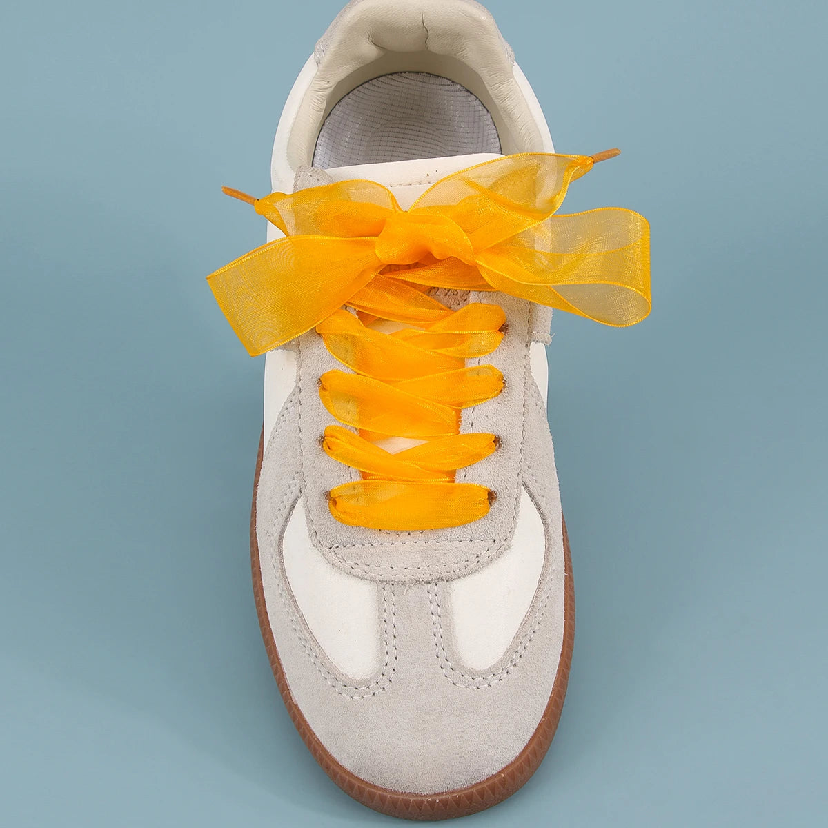1 PAIRS Fashion Shoe Laces Silk Satin Ribbon Shoelaces Soft Casual Flat Shoestrings for Sneaker 2.5CM Wide&more choices of color