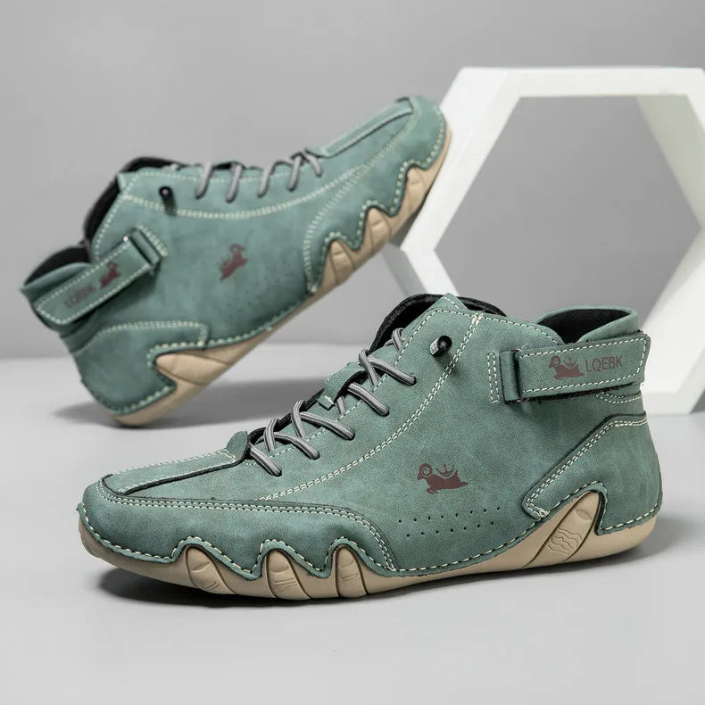 LDECK Leather Casual Shoes Sneakers for Men Fashion Outdoor Walking Loafers Shoes Comfortable Footwear Luxury Man Boots 2025 New